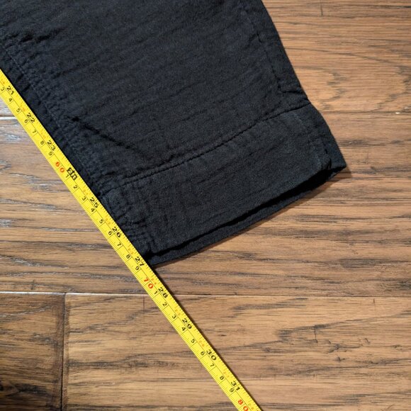 Old Navy crinkle gauze ankle length pants black size 0 - Picture 7 of 15